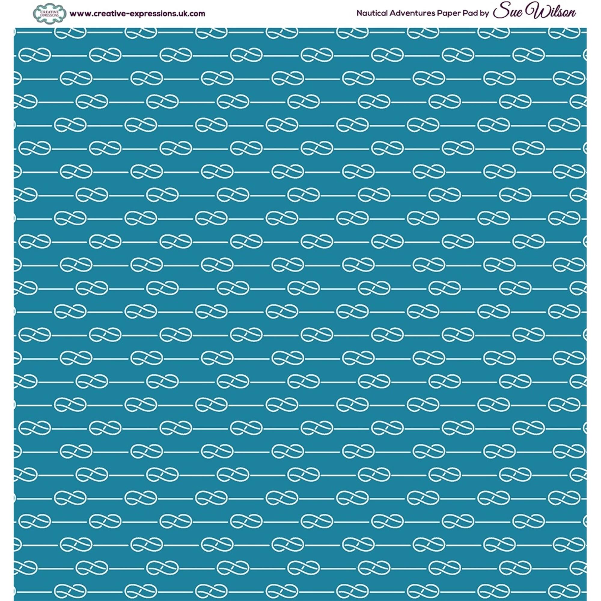 Creative Expressions Single-Sided Paper Pad 8" x 8" 24 ct. Nautical Adventure By Sue Wilson